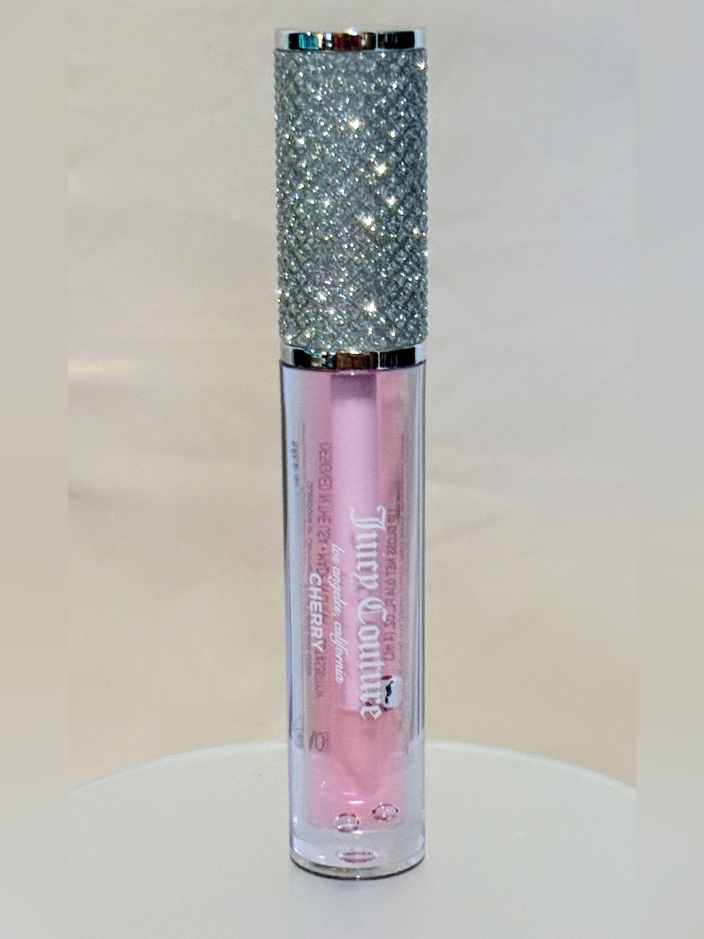 *5 for $20 Juicy Couture Pink Cherry Lip Gloss with Sparkling Silver Crystal Cap